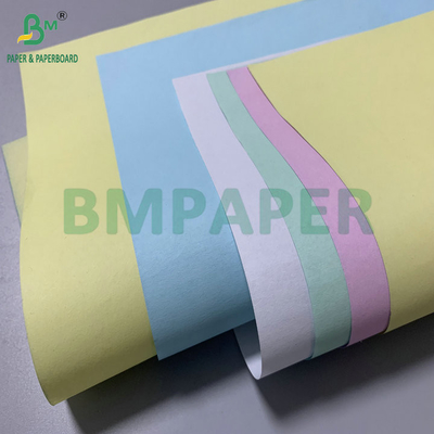 กระดาษไร้คาร์บอนสีขาวสีฟ้า 20lb 8.5x14' สําหรับทําหนังสือใบเสร็จ