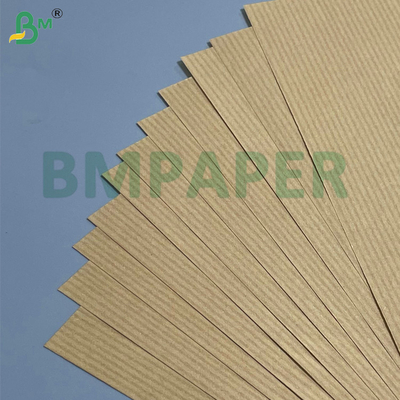 60 กรัม สีน้ําตาล สายสับ Kraft Gift Wrap จุดจบกระจ่างด้านเดียว ความทนทานสูง