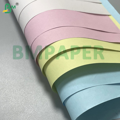 50-120gsm ภาพใสเคลือบ NCR กระดาษสําเนาไร้คาร์บอน กระดาษสําเนา CB / CF / CFB หนังสือม้วนสําหรับใบชําระเงินและใบเสร็จ