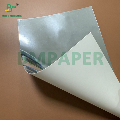 275gsm 0.36mm PET Glossy Silver Cardboard สําหรับกล่องเครื่องสําอาง 66 X 90cm