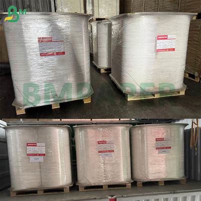 กระดาษฟางเกรดอาหาร 60 กรัม ขนาด 15 มม. X 3100 มม. สำหรับหลอดเครื่องดื่ม ลวดลายต่างๆ