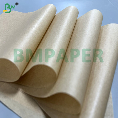 30 กรัม 35 กรัม กระดาษเคลือบสีน้ําตาลที่ปลอดภัยสําหรับอาหาร สําหรับการอบอาหาร 11 x 14 นิ้ว