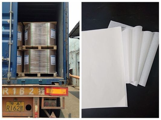 FSC Inkjet Printing Woodfree Paper สำหรับโน๊ตบุ๊คเยื่อกระดาษบริสุทธิ์ 610 มม. 860 มม