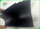 350gr 400gr ไม้ / เยื่อกระดาษรีไซเคิลมีความเสถียรไม่ซีดจางกระดาษแข็งสีดำสำหรับกล่องคุณภาพสูง