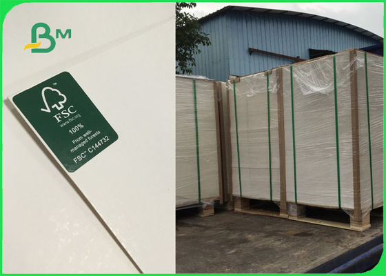 250gsm 270gsm 300gsm สีขาว C1S บอร์ดงาช้างพับหนึ่งด้านได้รับการรับรอง FSC