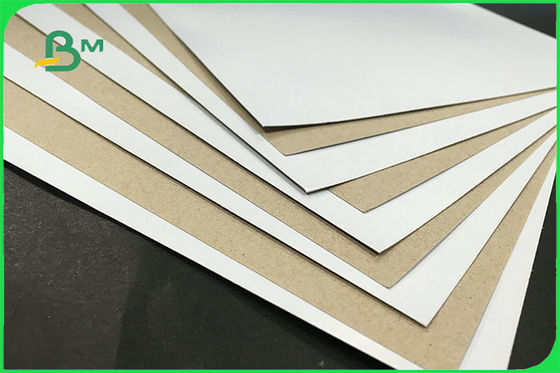 คณะกรรมการเพล็กซ์เพล็กซ์สีขาวสีเทาขาวกลับมาใช้ใหม่สำหรับบรรจุกล่อง FSC