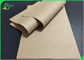 50gsm - 120gsm กระดาษคราฟท์ที่ไม่เคลือบผิวรีไซเคิลม้วนวัสดุกระเป๋าถือที่ทนทาน