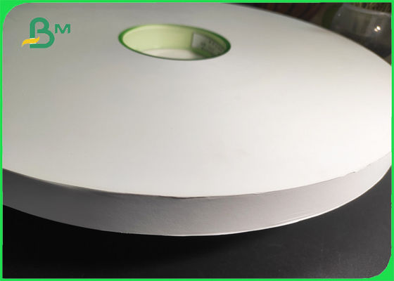 กระดาษห่อฟางปิดผนึกด้วยความร้อน 28 แกรม สีขาว ความกว้าง 27 มม.