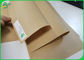 Safeness 50g 60g กระดาษคราฟท์สีน้ำตาลเคลือบผิวอาหารสำหรับถุงอาหารฟาสต์ฟอยทิ้ง