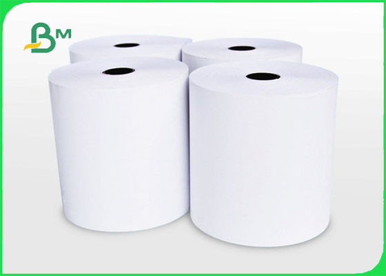 กระดาษความร้อน 48gsm 55gsm สำหรับ POS Cash Register 640mm * 6000m Clear Printing