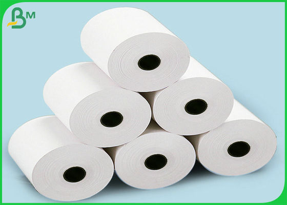 690 มม. 55 แกรมม้วนจัมโบ้ความร้อนกระดาษลงทะเบียนเงินสดเครื่อง POS กระดาษพิมพ์