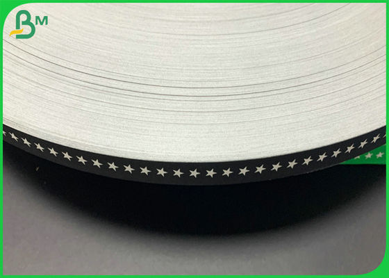 กระดาษเกรด Slitted 60gsm 15mm สีดำพิมพ์ฟางกระดาษสำหรับเครื่องดื่ม Straw