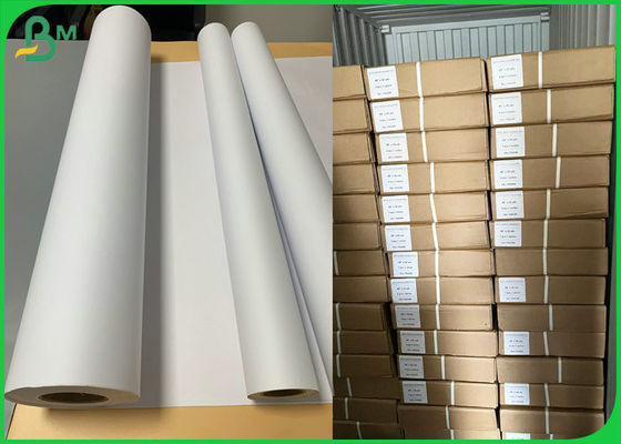20lb 36 นิ้ว x 150ft Bond Paper 3 '' Core CAD พลอตเตอร์ม้วน 2 ม้วนต่อกล่อง