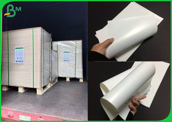 กระดาษสังเคราะห์อิงค์เจ็ทด้านเดียวด้าน 130um 150um สำหรับการพิมพ์โฆษณา
