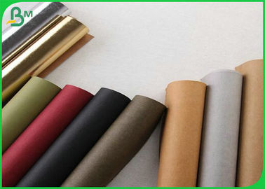สีต่าง ๆ 0.55 มม. ม้วนผ้าคราฟท์ซักสำหรับทำกระเป๋า