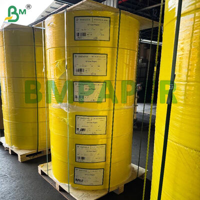 กระดาษ NCR กระดาษสําเนาไร้คาร์บอนม้วนกระดาษที่มีเส้นใยบริสุทธิ์ 100% น้ําหนักพื้นฐาน 48gsm - 80gsm และ CB CFB CF Coating