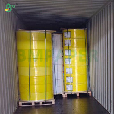 ขาว ฟ้า เหลือง 78-85 กรัม กระดาษสําเนาไร้คาร์บอน 214mm 305mm 650mm ในม้วน