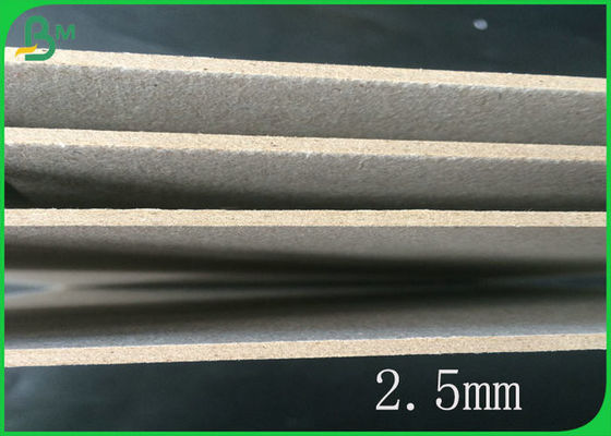 ความหนา 2 มม. FSC SGS อนุมัติชิปบอร์ดสีเทาในการบรรจุแผ่น