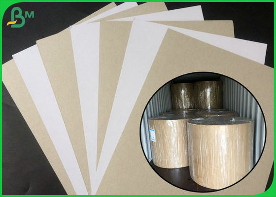 FSC ได้รับการรับรองเพล็กซ์เคลือบบอร์ดสีขาวด้านด้วยสีเทากลับในบรรจุม้วนขนาดใหญ่