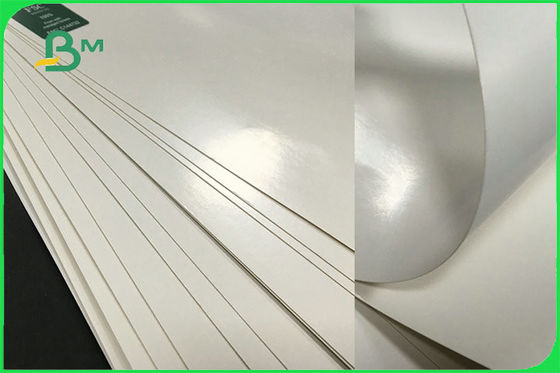 FSC FDA 300gsm งาช้างด้านหนึ่งเคลือบกระดาษไวท์บอร์ด PE GC1 สำหรับชามกระดาษ