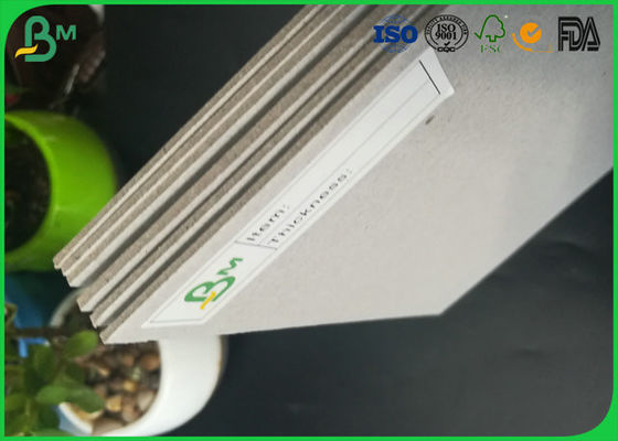 300gsm ถึง 2600gsm ความเรียบเนียนที่มีคุณภาพสูงของ FSC Grey Chipboard เพื่อทำเฟอร์นิเจอร์