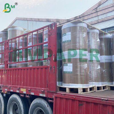 ECR / RECEIPT กระดาษพื้นฐานกระดาษความร้อน หนังปกครองม้วนที่มีการเคลือบ