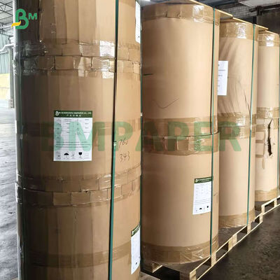 30gsm 35gsm Brown Grease Resistant Paper Rolls For Fast Food Packaging
