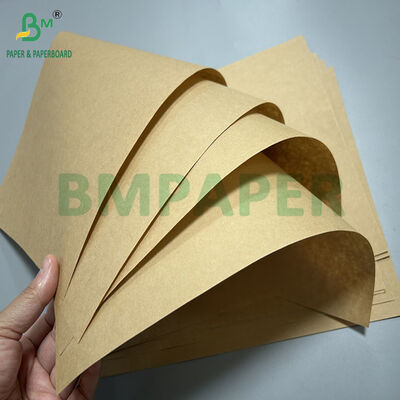 80 กรัม 90 กรัม กระดาษไครฟอฟต์สีน้ําตาลไม่เคลือบ สําหรับกระเป๋าบรรจุอาหาร 1000 มม 1100 มม