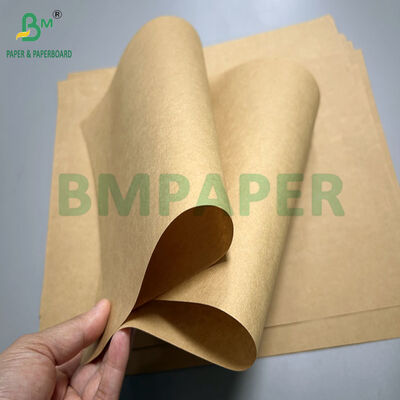 80 กรัม 90 กรัม กระดาษไครฟอฟต์สีน้ําตาลไม่เคลือบ สําหรับกระเป๋าบรรจุอาหาร 1000 มม 1100 มม