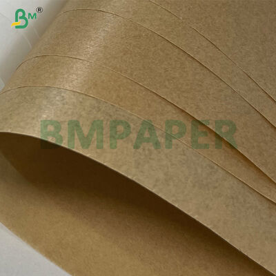 40G One Side Glossy MG Brown Gift Wrapping Kraft Paper High Tensile Strength