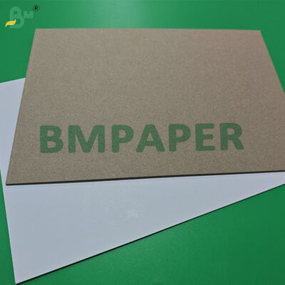 แผ่นไม้อัด Chipboard เคลือบสีขาว 1ｍｍ 2 มม. หลังสีเทามีความแข็งสูง 79 x 109 ซม.