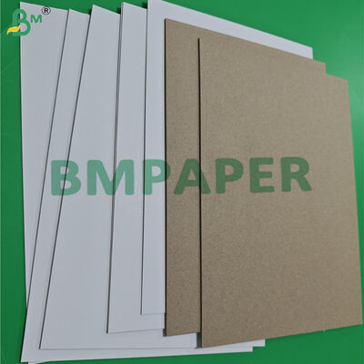 แผ่นไม้อัด Chipboard เคลือบสีขาว 1ｍｍ 2 มม. หลังสีเทามีความแข็งสูง 79 x 109 ซม.