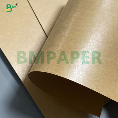 กระดาษคราฟท์เคลือบ PE สีน้ำตาลต้านทานการพับได้ดีสำหรับบรรจุภัณฑ์อาหาร