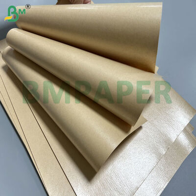 50gsm + 10g PE Coated Brown Kraft Liner For Straw Wrapping 80cm 90cm