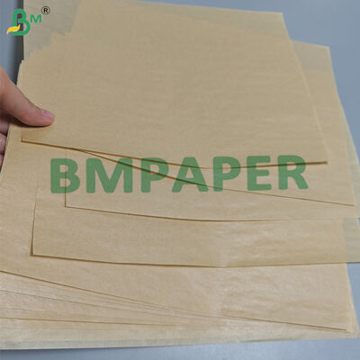 กระดาษหนังสีน้ําตาลธรรมชาติเคลือบด้วยซิลิโคน 40 กรัม สําหรับทําขนม ไม่ติด 600 มม