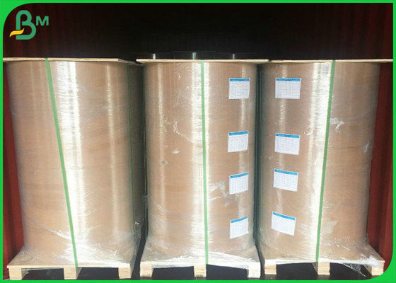 Super Glossy 40gsm 60gsm + 10g PE กระดาษเคลือบด้วย FSC ได้รับการอนุมัติสำหรับแพคเกจ