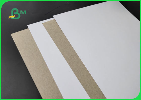 FSC 250/300 / 400gsm C1S สีเทาด้านหลังมันวาวด้านหลังสีขาว 1 มม. 2 มม. 3 มม