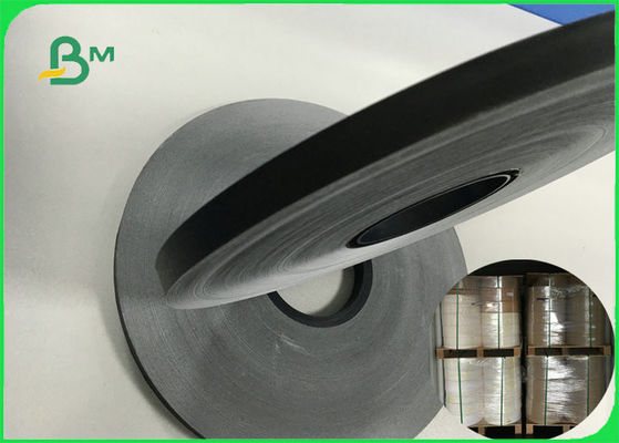 ม้วนกระดาษ Slitted สีดำเกรดอาหาร 60gsm สำหรับการดื่ม FDA FSC