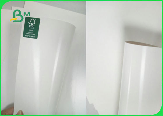 FSC C1S บอร์ดงาช้างกระดาษเคลือบโพลี 300gsm + 15g PE 70 X 100 ซม. สำหรับทำถ้วย