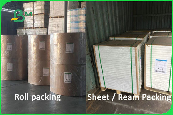 เยื่อกระดาษบริสุทธิ์ 100% วัสดุที่ไม่ผ่านการเคลือบด้วยถ้วยกระดาษย่อยสลายได้ 170 - 300gsm FDA FSC