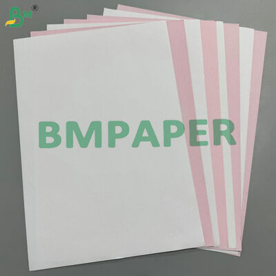 กระดาษไร้คาร์บอนชนิดพิเศษกันไฟฟ้าสถิต สีขาว CB ชมพู CF 70gsm 75gsm แบบ 2 ส่วน สำหรับกระดาษต่อเนื่อง