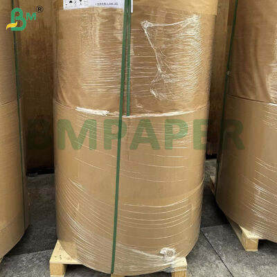 กระดาษรองอบเคลือบสองหน้า สีน้ำตาล/ขาว 40 แกรม แบบม้วน
